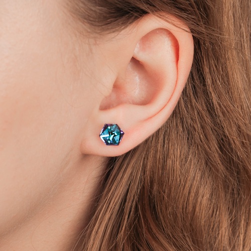 Пусеты Fiore Luna Crystal Blue, SWE0127/2 B S фото 4